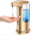 AMIR 12.5oz Touchless Automatic Soap Dispenser, Battery Operated Automatic Liquid Hand Soap Dispenser, Adjustable Volume, Water-Resistant for Kitchen and Bathroom
