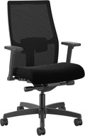 HON Ignition 2.0 Mid-Back Task Chair, Advanced Tilt Controls, Black Frame, Black