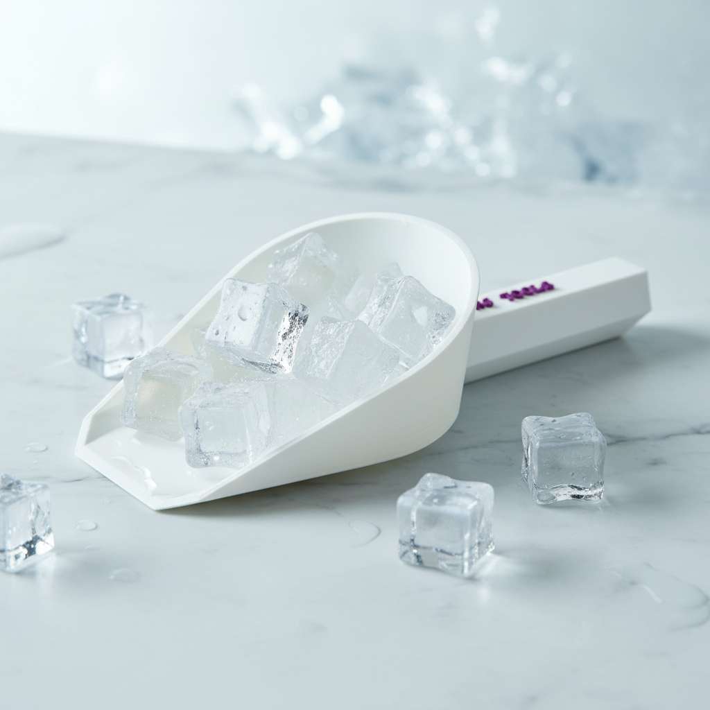 Plastic Utility Ice Scooper, Dishwasher Safe Kitchen Scoop for Weddings/Bar/Ice Bucket/Kitchen/Popcorn
