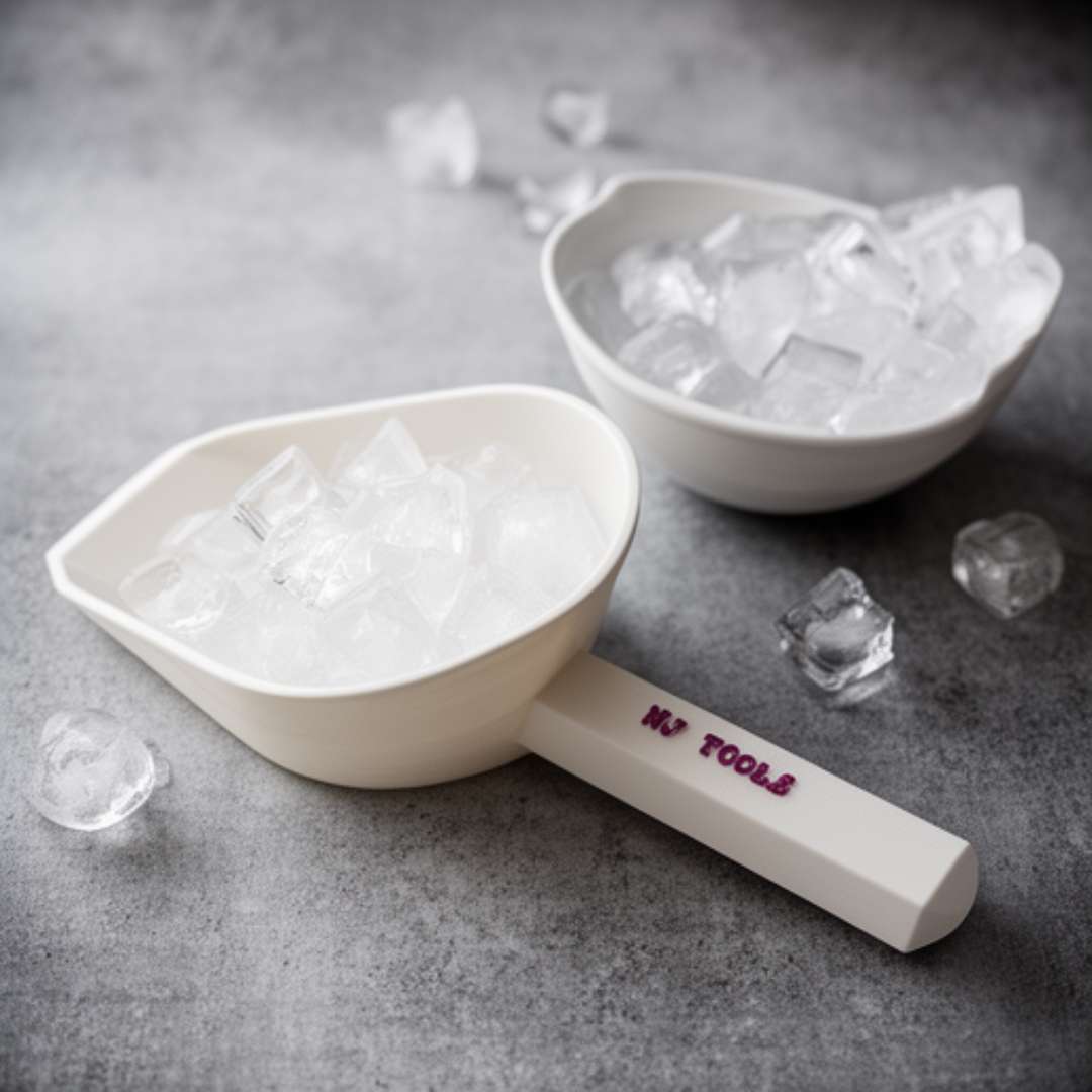 Plastic Utility Ice Scooper, Dishwasher Safe Kitchen Scoop for Weddings/Bar/Ice Bucket/Kitchen/Popcorn